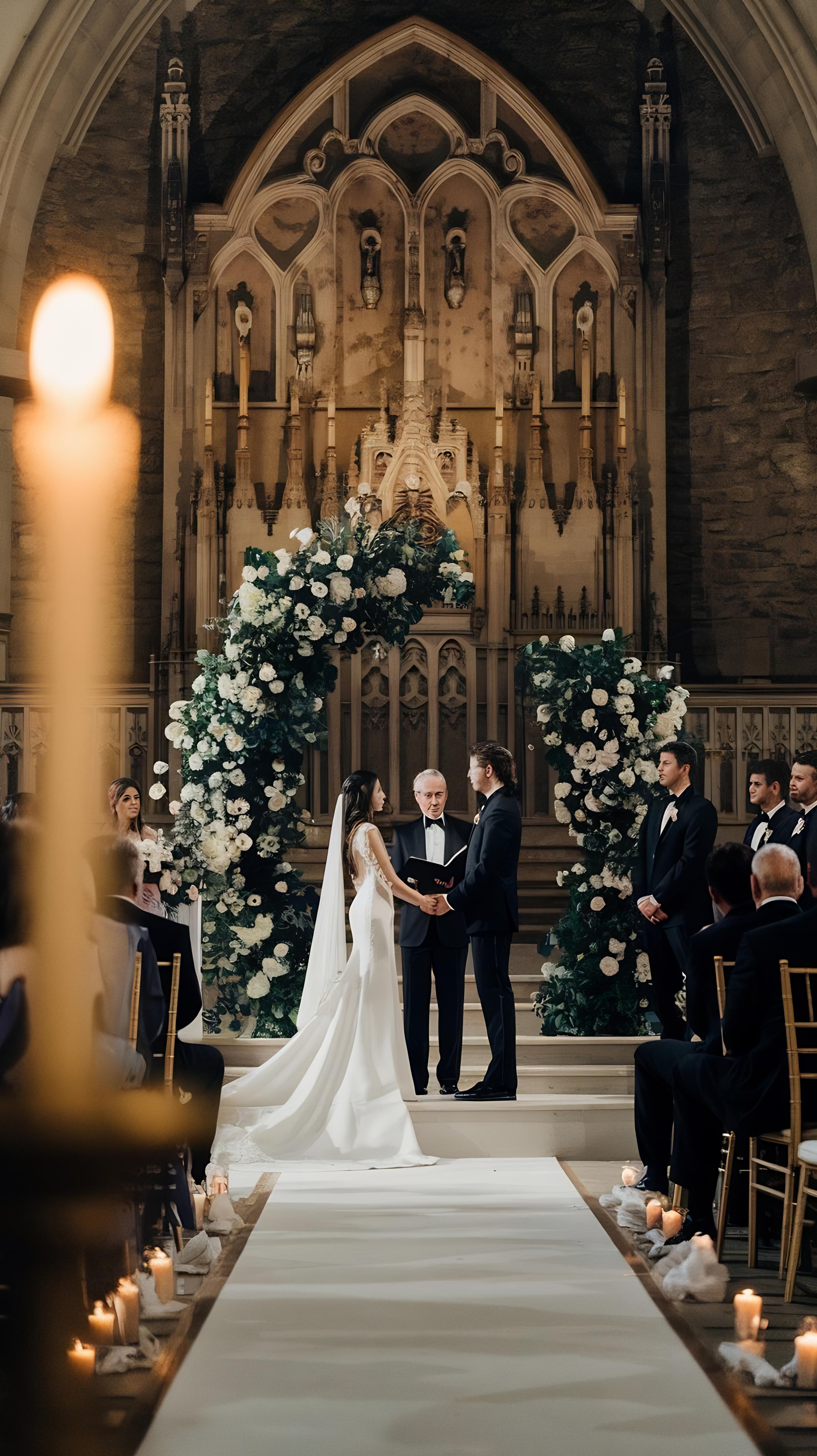 Christian wedding ceremony